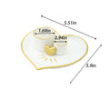 Multi-Functional Ceramic Heart-Shaped Palo Santo And Sage Incense Tray