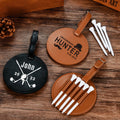 Personalized Leather Golf Tee Stand