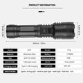 30W High Intensity LED Long Throw Zoom Flashlight