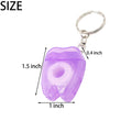10M Tooth Shaped Dental Floss W/Keychain