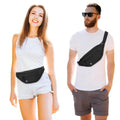 Large Crossbody Fanny Pack With 4 Zipper Pockets For Travel