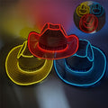 Led Glow Cowgirl Boy Hat With Black Band
