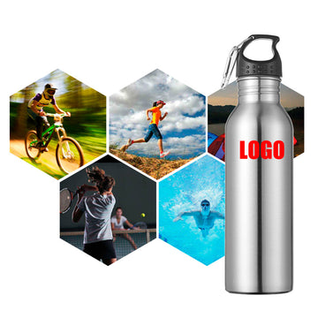 Single Walled Stainless Steel Sports Water Bottle