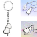 Metal Heart-Shaped Keychain