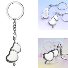 Metal Heart-Shaped Keychain