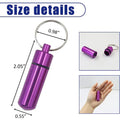 Aluminium Alloy Portable Pill Box Keychain