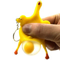 Funny Laying Egg Chicken Keychain