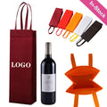 Non-Woven Vineyard One Bottle Wine Bags (14" X 5" X 3")
