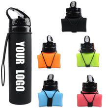 20Oz Foldable Silicone Travel Water Bottle
