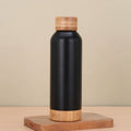 17Oz Bamboo Vacuum Insulated Bottle With Carry Handle