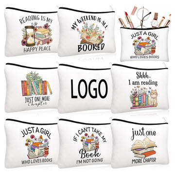 Full Color Canvas Multi Purpose Organizer Zipper Pouch