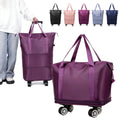 Expandable Rolling Carryon Bag Quick Release Wheels