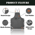 Adjustable Cross Back Canvas Apron