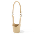 Pu Leather Cup Holder Sleeve With Adjustable Strap