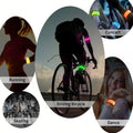 Led Light Up Slap Bracelet Armband Wristband W/3 Light Modes