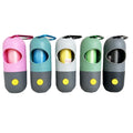 Pet Poop Bag Dispenser W/ Safety LED Flashlight & Carabiner