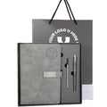 Stamped Logo Leather A5 Notebook Set