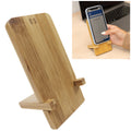 Custom Printed Bamboo Wireless Charger Phone Stand