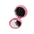 Folding Travel Mirror Hair Brushes