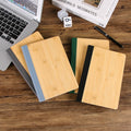 Bamboo Cover Notebook w/Pen Holder