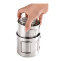 4Pcs Stackable Stainless Steel Camping Cups
