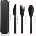 3 Pieces Wheat Straw Cutlery Utensil Set