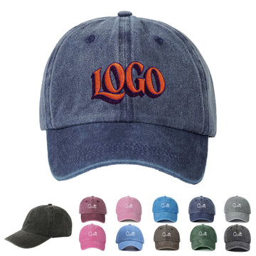 Embroidered Washed Baseball Cap