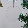 Clear Acrylic Ornaments With Holiday Designs