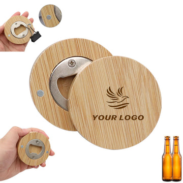 Bamboo Magnetic Bottle Opener