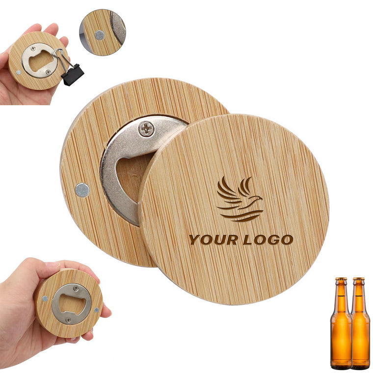 Bamboo Magnetic Bottle Opener