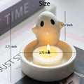 White Ghost Candle Holder