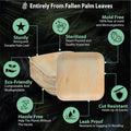 10'' Square Palm Leaf Plates