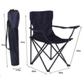Folding Chair with Cup Holders & Carry Bag, Holds 280lbs