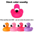 Custom Flamingo Rubber Duck Kids Bath Toy