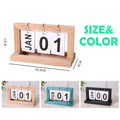 Wooden Flip Page Calendar