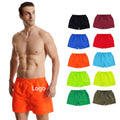 Summer Solid Color Elastic Quick Dry Lightweight Beach Short