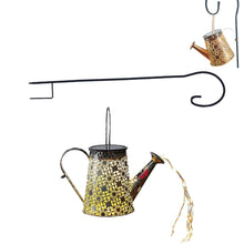 Garden Solar Led Decorative Kettle Lantern With Hooks