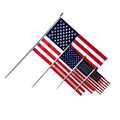 Wooden Flagpole Hand-Waved Flag