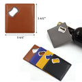 Leather Bottle Opener Square Coaster