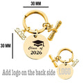 Class Of 2026 Graduation Metal Keychain