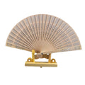 8 Inch Wooden Carved Handheld Folding Fan