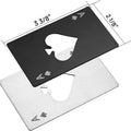 Stainless Steel Ace Spades Poker Bottle Opener