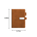 PU Leather Mirror Flip 240-Page Notebook