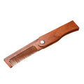 Folding Wooden Beard Comb