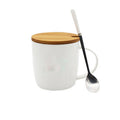 Creative Ceramic Coffee Mug With Lid Spoon