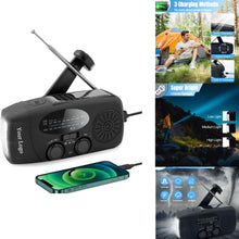 Solar Hand Crank Radio With Flashlight