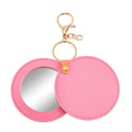 Round Double Sided Makeup Mirror With Keychain