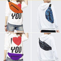 Large Crossbody Fanny Pack With 4-Zipper Pockets