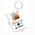 Customizable Acrylic Music Keychain