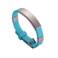 Stainless Steel Silicone Bracelet Wristband Engraved Logo